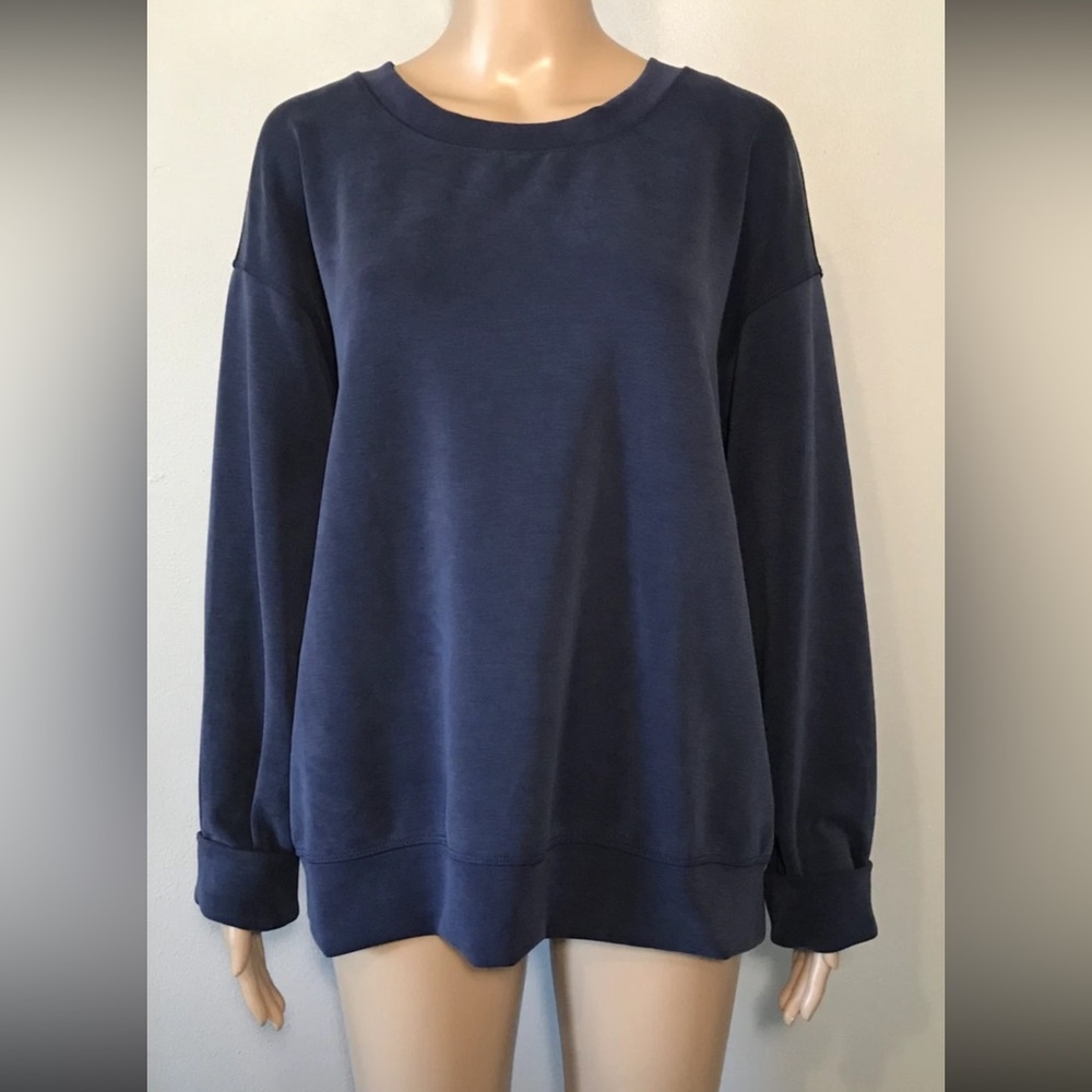 A New Day Women's Sweatshirt Size XXL Pullover Round Neck Long Sleeve Microfiber